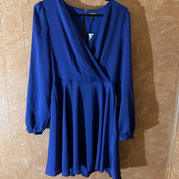 Express Dresses & Skirts - Express Deep Blue Long Sleeve Dress